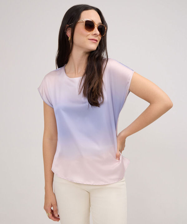 Blusa Estampada Satinada image number null