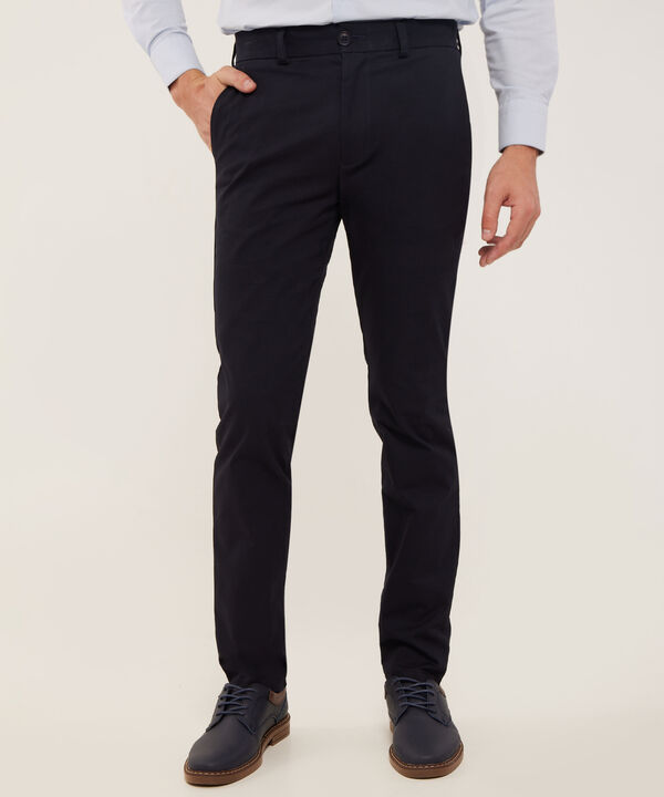 Pantalon Chino Basico Contraste - Nuevo Fit- Slim image number null